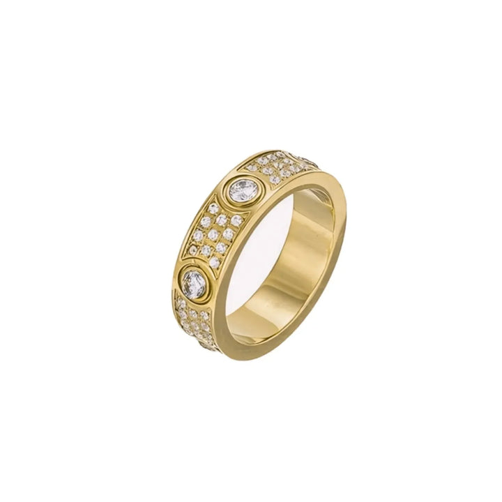 Anello LOVE con diamante e oro