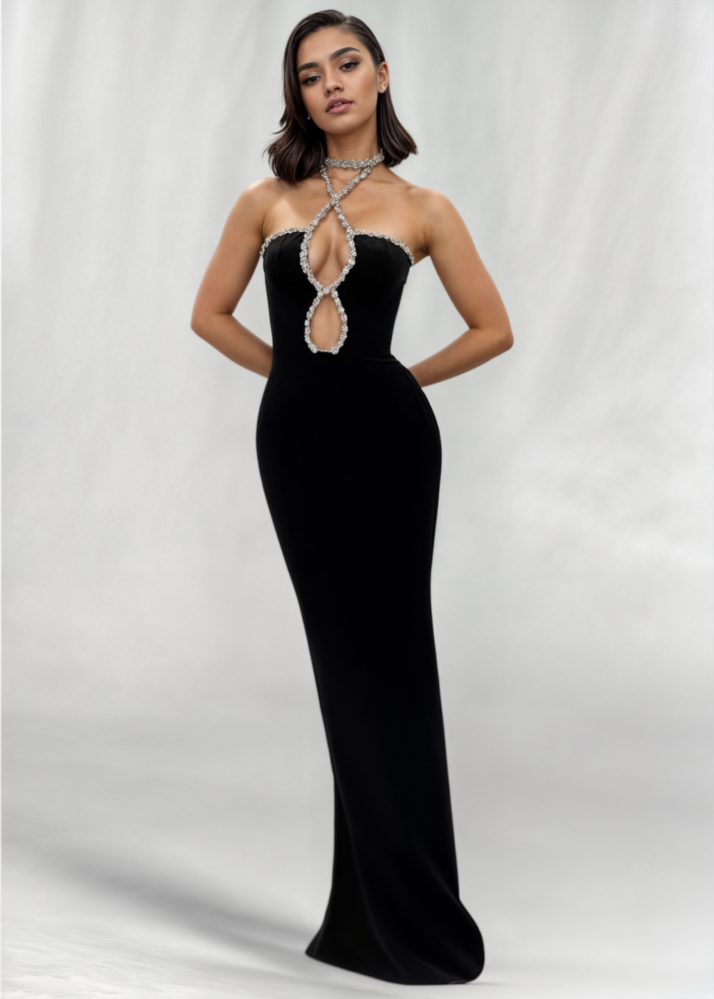 Celeste Diamond Maxi Dress