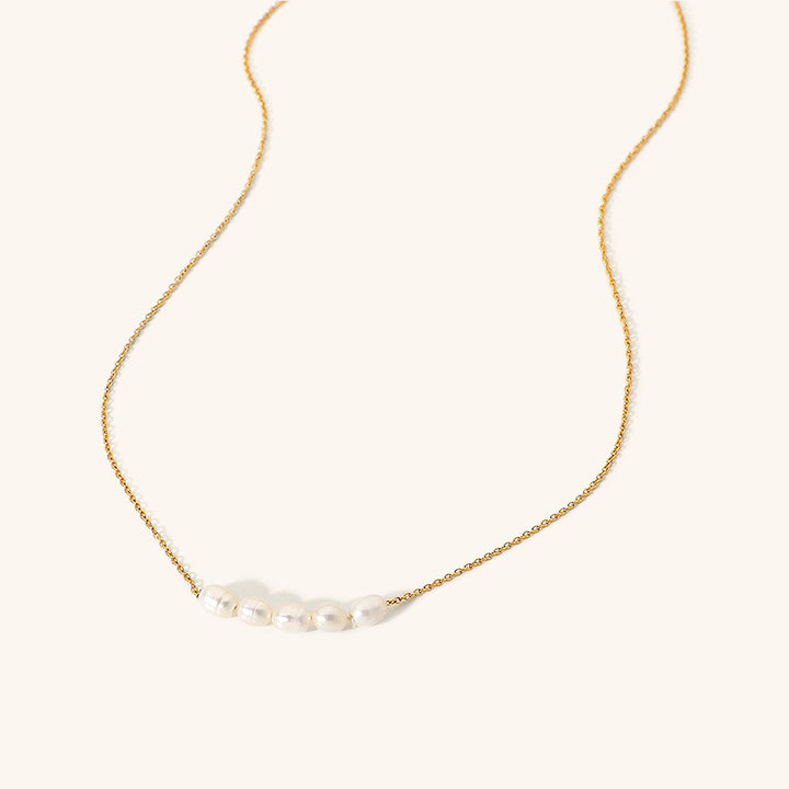 Elle Gold Pearl Necklace