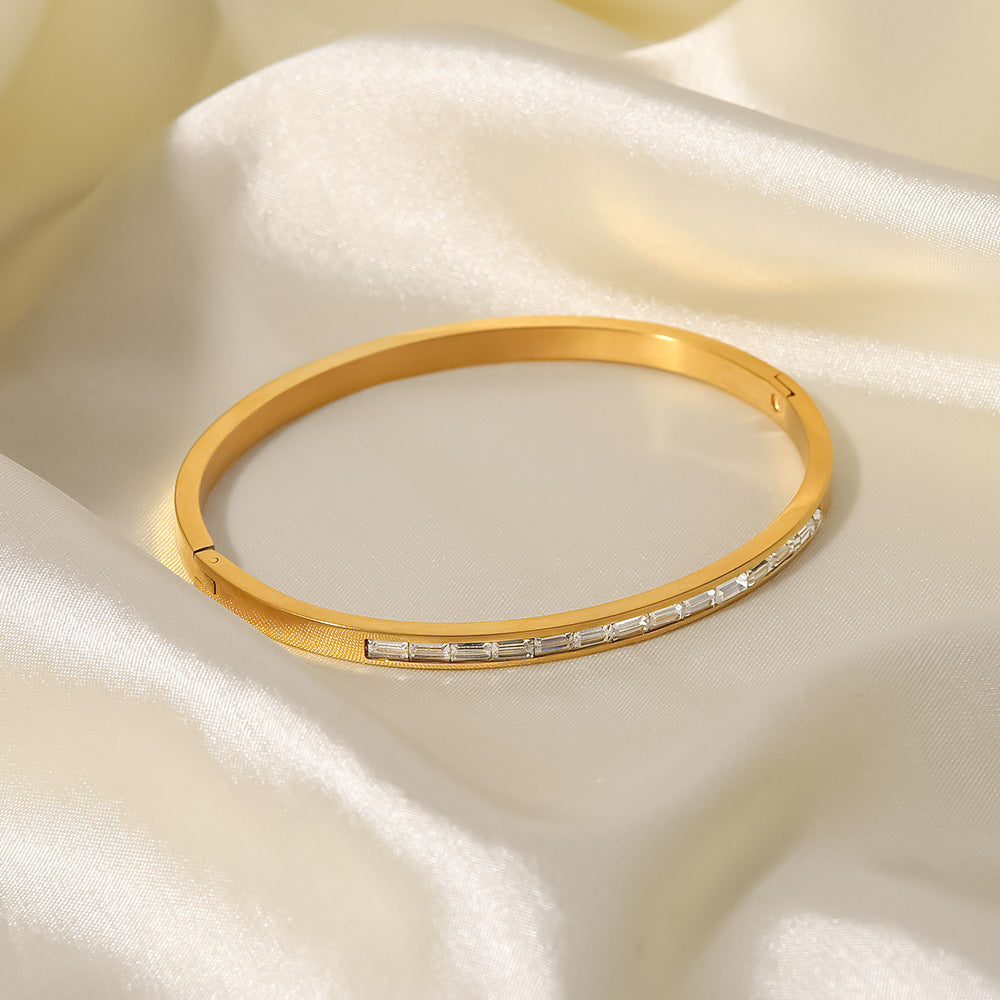 Grace Gold Diamond Bangle