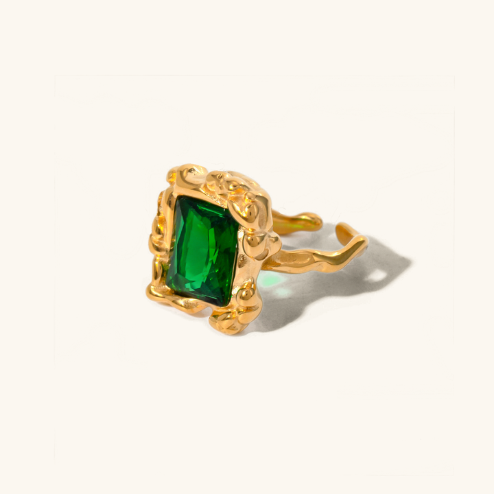 Priscilla Emerald Ring