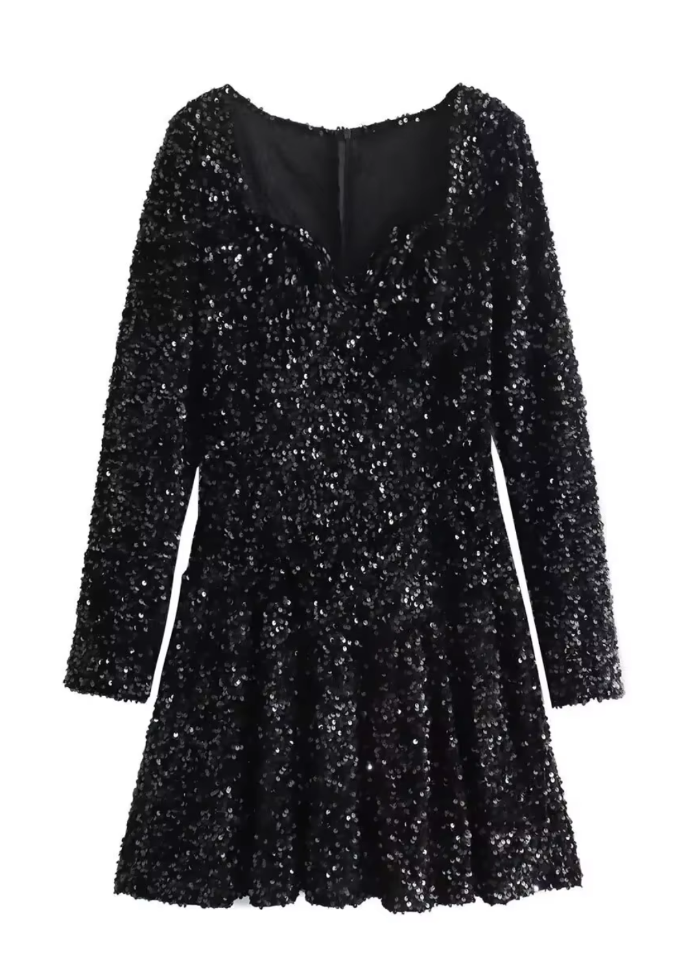 Stella Black Sequin Mini Dress