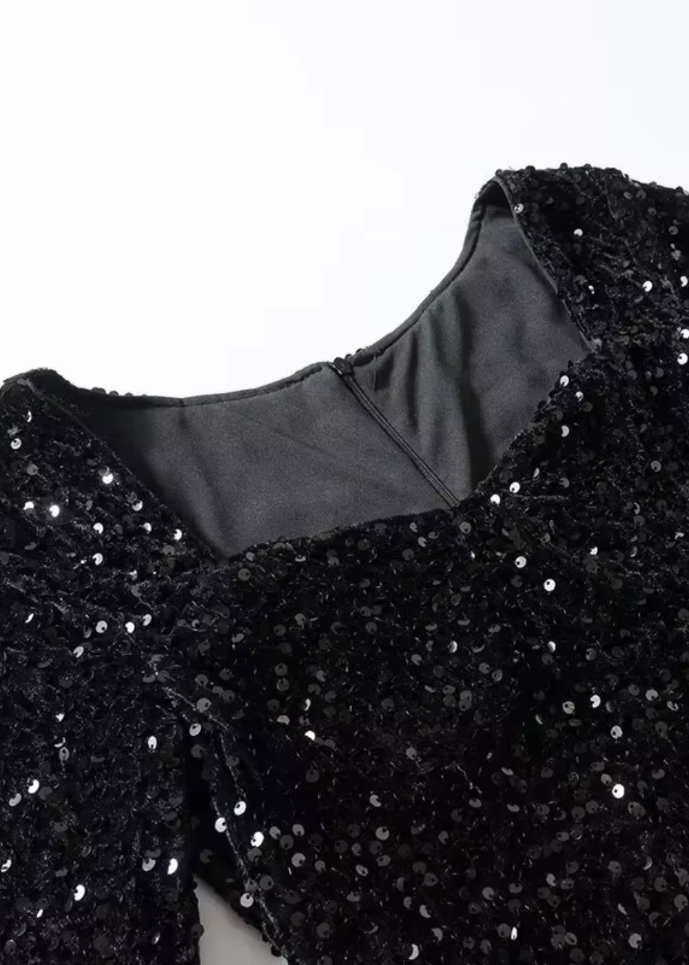 Skylar Black Sequin Mini Dress