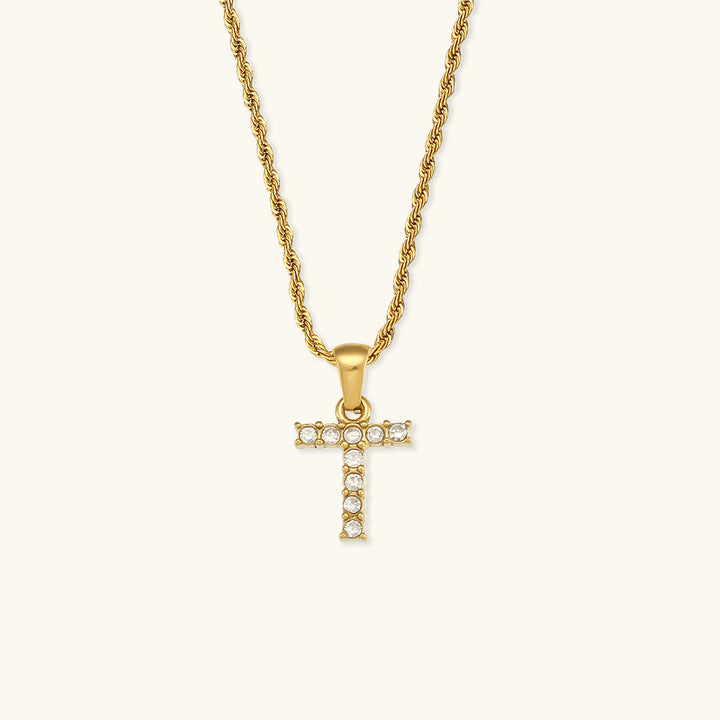 Maeve Letter Initial Diamond Necklace