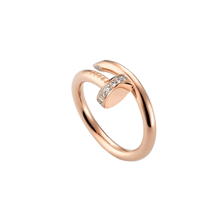 ANELLO CHIODO DELUXE IN ORO ROSA